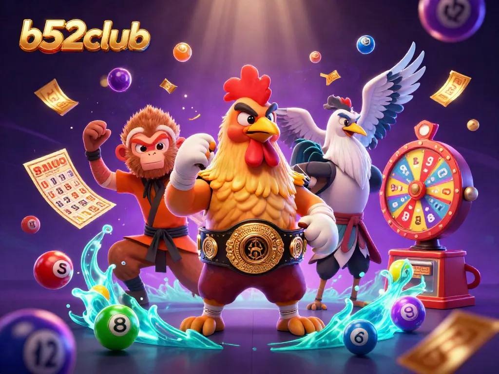 Engage in thrilling casino action with b52club, featuring a dynamic scene of gaming excitement.