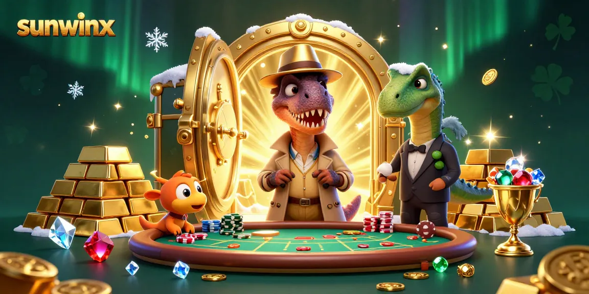 Engage in thrilling gameplay with sunwinx at vibrant casino tables featuring daring characters.